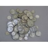 Approximately 390 gm of pre '47 silver coins