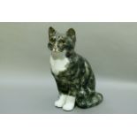 Winstanley Cats a grey tabby, signed to the base 31cm high
