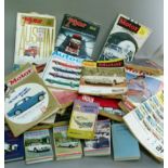 A quantity of auto car magazines, mainly 1960's 61-69, including show numbers; together with The