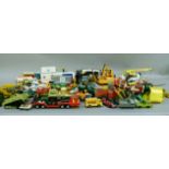 A large quantity of vintage and later Dinky, Matchbox and other die cast and plastic vehicles,