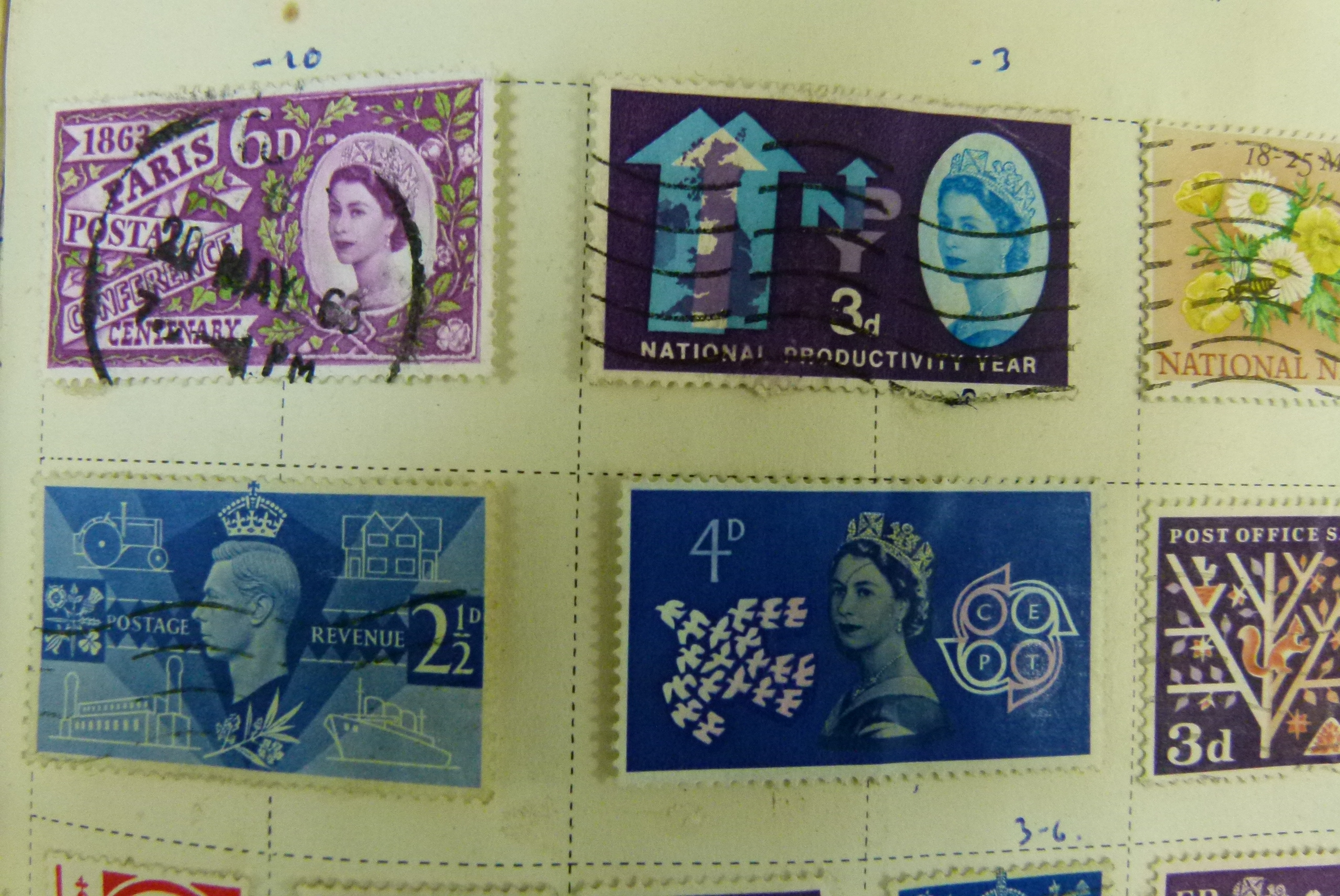 Three world stamp albums, mixed, mainly hinged and mounted, approximately sixty GB EIIR pre- - Image 2 of 8