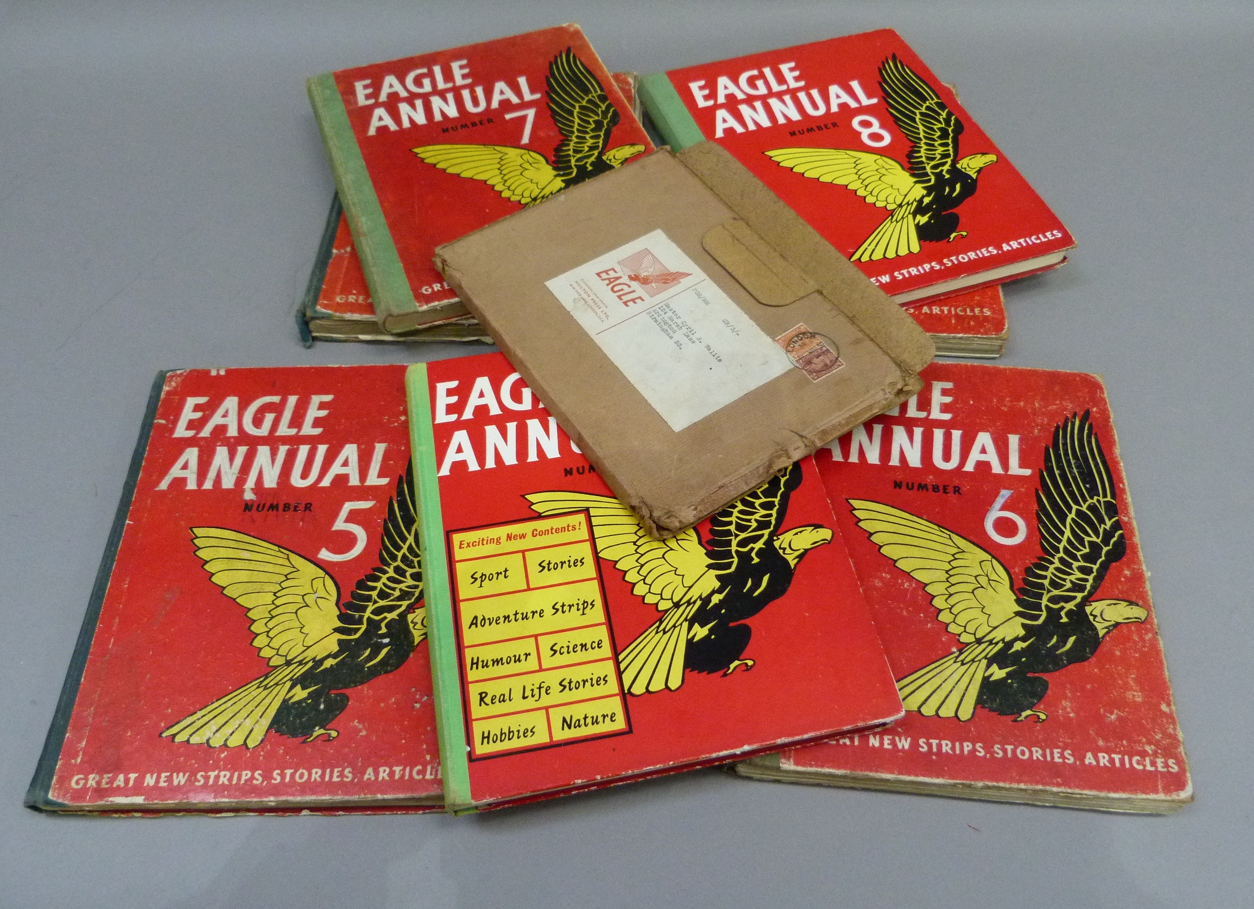 Eagle annual numbers 2,3,5,6,7,8 and 9; together with an Eagle book of records and champions in