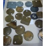 A small quantity of colliery tokens in brass, white and base metal including Shirebrooke,