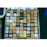 A box of seventy two vintage radio and other valves various makers including Mazda, Mullard, Brimar,