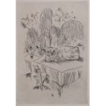 After Pierre Bonnard French (1867-1947) Le Chat, etching on buff paper, initialled within the plate,