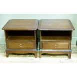 A pair of Stag Minstrel bedside cabinets