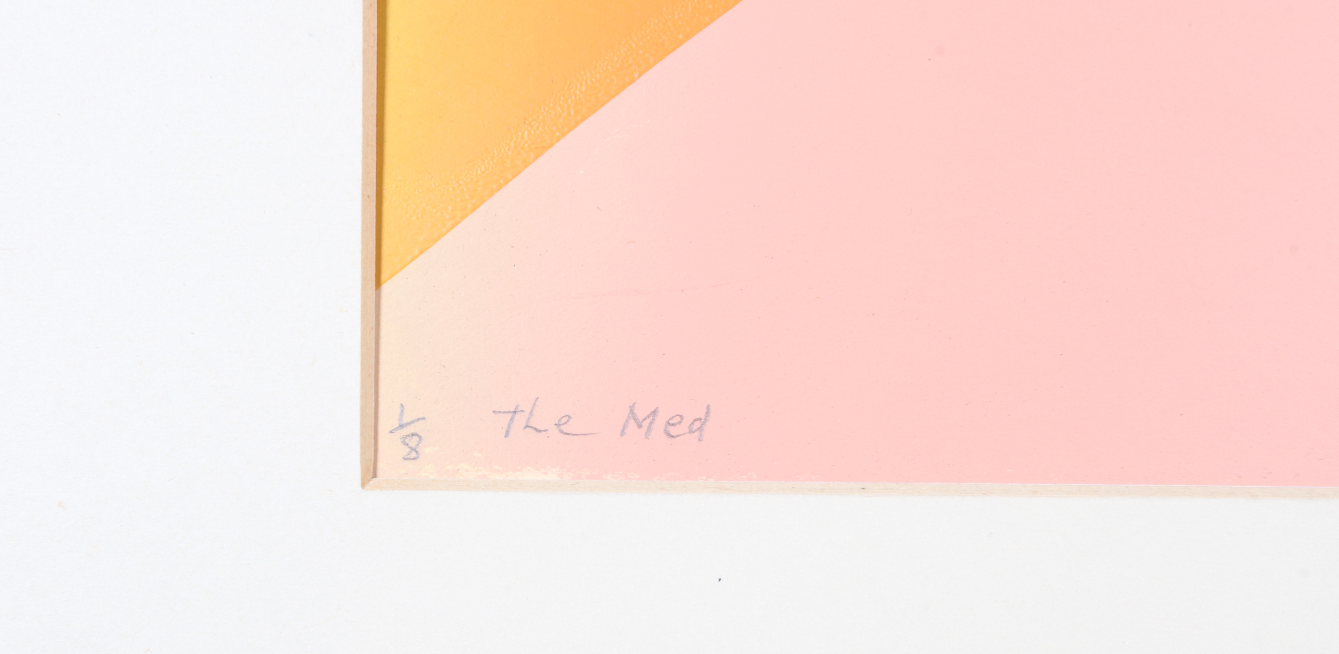 ARR BY AND AFTER DRUIE BOWETT (1928-1998) The Med, silkscreen, 1/8, signed, titled and dated (19) - Image 3 of 4