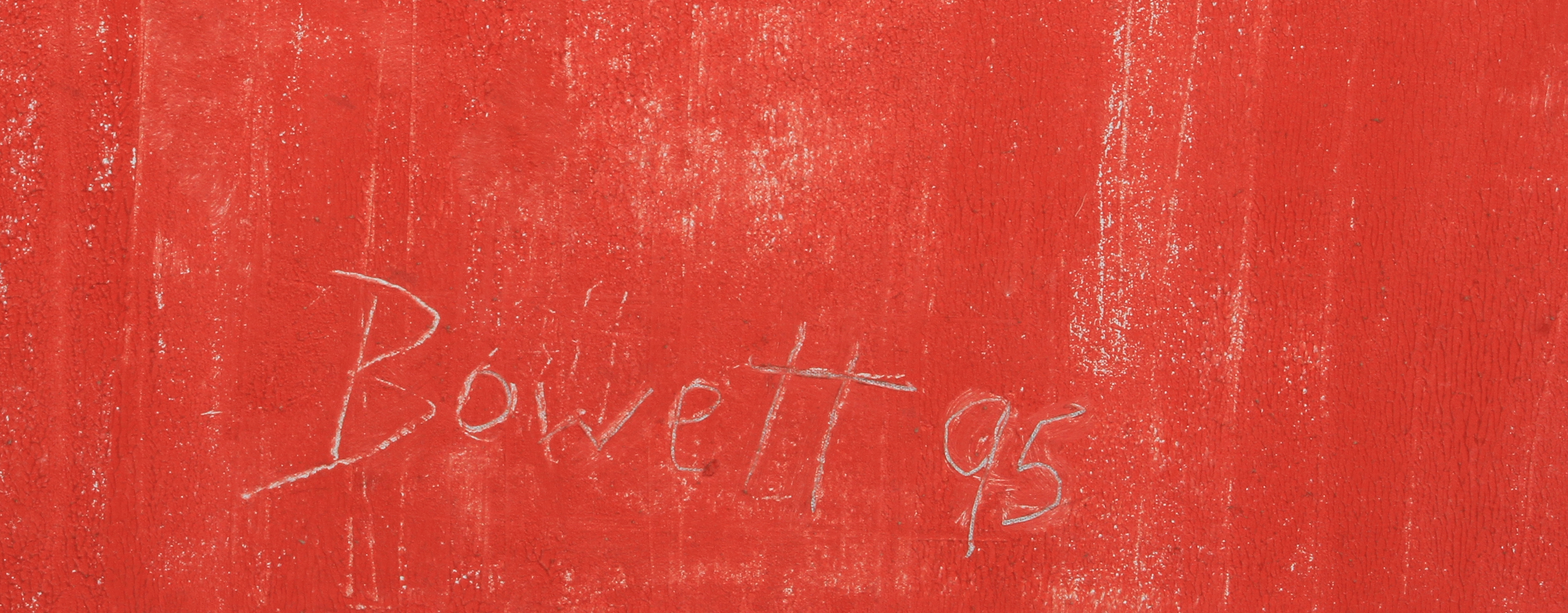 ARR DRUIE BOWETT (1924 -1998), Red Propinquity, abstract, oil on canvas, signed and dated (19)65 - Image 2 of 2