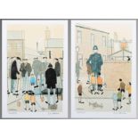 ARR BY AND AFTER G W BIRKS (1929-1993), Workmen digging a hole in the road and Policeman quizzing