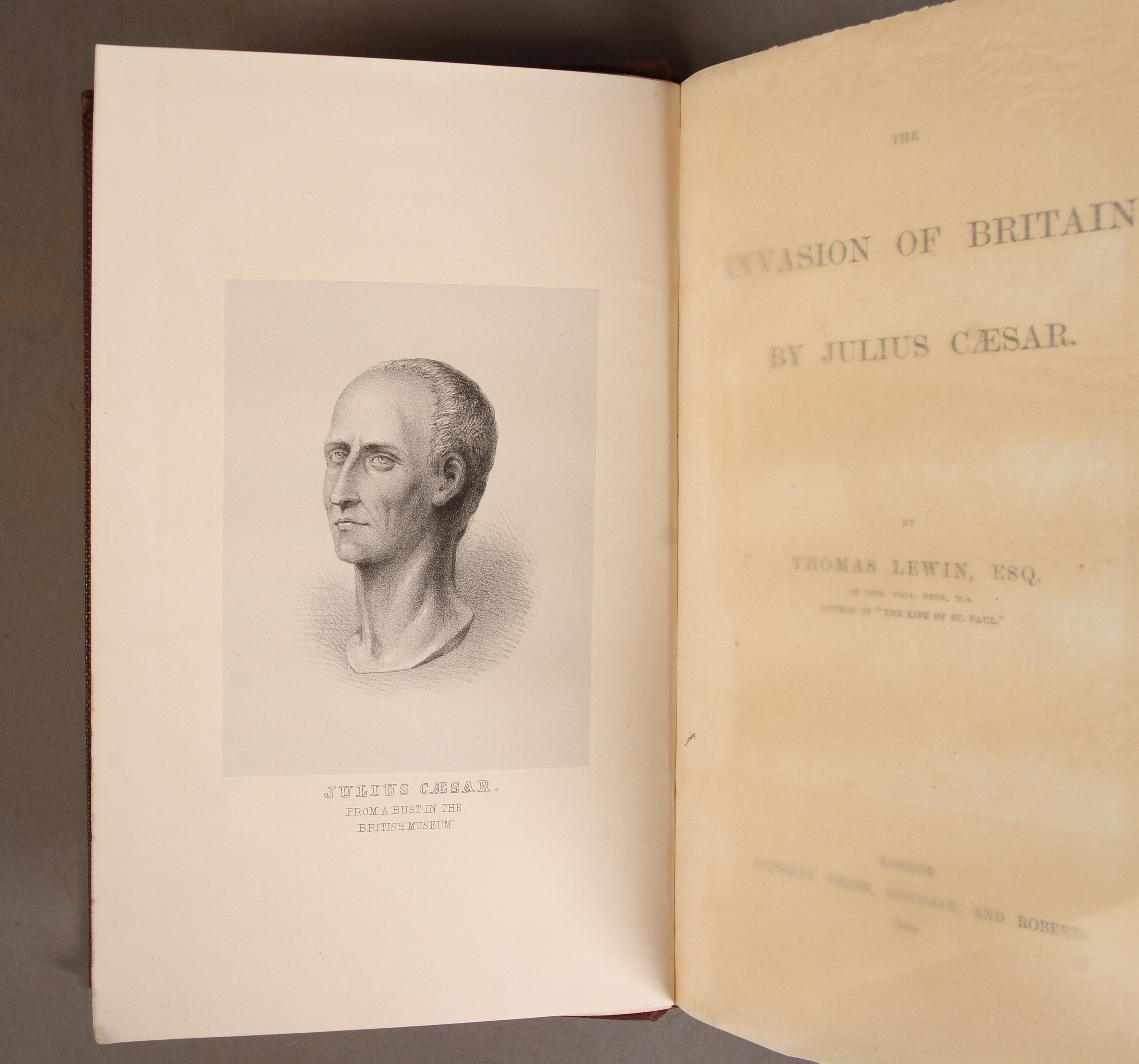 [Author's Presentation Copy] Lewin, Thomas, The Invasion of Britain by Julius Caesar. London,