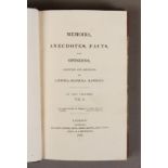 Hawkins, Letitia-Matilda, Memoirs, Anecdotes, Facts, and Opinions. London, printed for Longman [