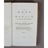 Horace, and Francis, Philip, A Poetical Translation of the Works of Horace, with the Original