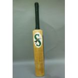 A Slazenger Harrow Brian Close cricket bat signed to the front by the West Indian cricket team of