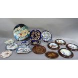 A collection of reproduction Chinese style and Victorian decorative plates (15)