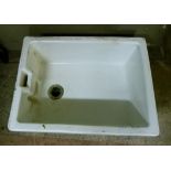 A pottery Belfast sink