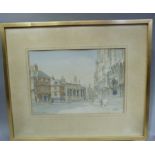 Alfred Gill - St Michael Le Belfry and the Minster South View, watercolour, signed and titled
