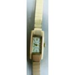 A Enicor lady's wristwatch in 9ct gold, approximate net weight 17gm