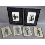 Spy, Vanity Fair - Bal, New South Wales, Grand Opera and B, all gilt framed (4); two French