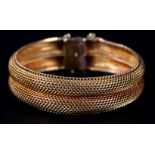 A BRACELET in 14ct gold c.1950 of twin Milanese mesh, approximate weight 49gm