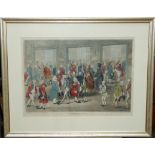 AFTER JAMES GILLRAY (1757-1815) The Bengal Levee, hand tinted etching, pub by J S Gillray,