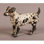 AN AUSTRIAN COLD CAST AND PAINTED BRONZE model of a Jack Russell, 9.5cm wide