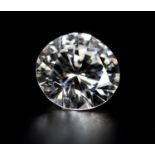 A ROUND BRILLIANT CUT DIAMOND Approximate weight 1.19ct Clarity grade VVS1 Colour grade G Anchor