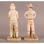 A PAIR OF ROYAL WORCESTER FIGURES modelled by James Hadley including The Yankee and The Irishman,