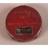 AN EDWARD ORME BRONZE MEDALLION BOX OF NAVAL VICTORIES, published in 1817, the lid cast with a