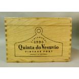 Quinta do Vesuvio 1995 Port, 6 bottles, presentation wooden box and card outer box