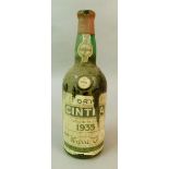 Cintra 1935 Port, shipped by Warre & Co, 1 bottle, label with losses and staining, red wax capsule