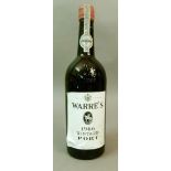 Warre's 1966 Vintage Port, 1 bottle, label good, red wax capsule good, level low neck