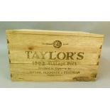 Taylor's 1983 Vintage Port, 12 bottles, OWC