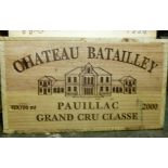 Chateau Batailley 2000, Grand Cru Classé, CB, stored: Wine Society, 12 bottles, OWC