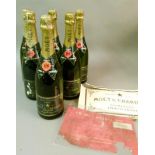 Champagne Moet et Chandon 1985 Brut Imperial, 6 bottles