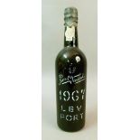 Real Vinicola LBV 1967 port, 1 bottle stencil and label good, black wax capsule good, level low neck