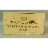 Taylor's 1992 Vintage Port, 12 bottles, OWC