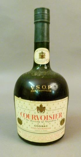 Courvoisier V.S.O.P Fine Champagne Cognac, 70° proof, Appointment label for the Late George VI, 1 - Image 3 of 3