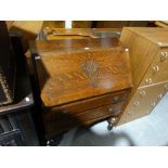 An Early 20th Century Polished Oak Bureau