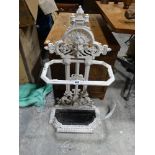 An Edwardian Cast Iron & Painted Stick Stand