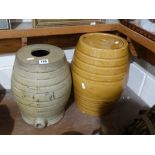 Two Stoneware Cider Barrels
