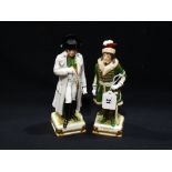 Two 20th Century French Porcelain Military Figures, One Of Napoleon
