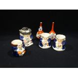 Four Staffordshire Pottery Tavern Figure Tobacco Pots, Together With Further Pottery