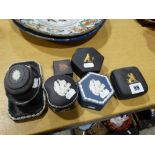 A Group Of Wedgwood Jasperware Trinket Boxes & Dishes (9)