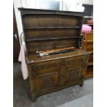 A Reproduction Oak Finish Cottage Style Dresser