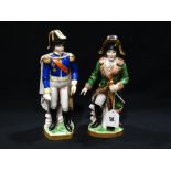 Two 20th Century Continental Porcelain Military Figures