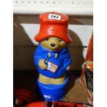 A Paddington Bear Moulded Plastic Collection Box