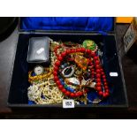 A Box Of Costume Jewellery