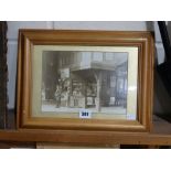 A Framed Photograph Of Dingle Station On The Liverpool Overhead Railway