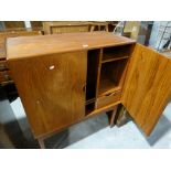 A Mid Century Two Door Teak Drinks Cabinet