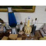 A Group Of Four Mixed Mid Century Table Lamps